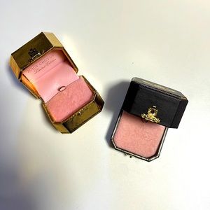 2 OG Juicy Couture Cubed Jewelry Boxes in Gold & Brown 👑🤎